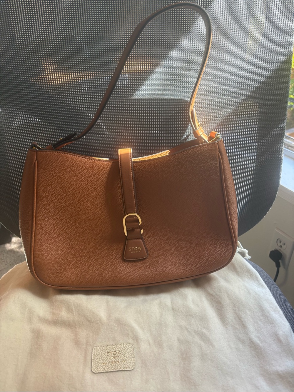 Stow London Beth LeatherShoulder Bag